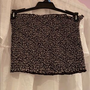 Black and White Floral Brandy Melville Bandeau